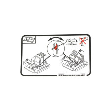 Наклейка, наклон кабины Bobcat, 7169020 Наклейка, наклон кабины Bobcat, 7169020