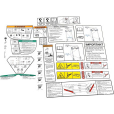Комплект наружных и внутренних наклеек S550 Bobcat, 7302894