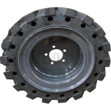 Левая сплошная шина для S70 Bobcat, серый обод, 7365904