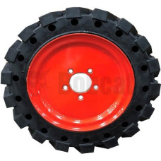 Левая сплошная шина для S70 Bobcat, оранжевый обод, 7365907 Левая сплошная шина для S70 Bobcat, оранжевый обод, 7365907