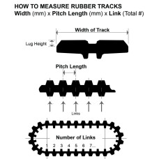 Резиновая гусеница Bobcat 450x86x55, 7374158
