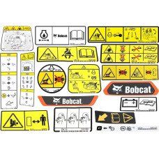 Комплект внутренних и внешних наклеек модели S76 Bobcat, 7414469