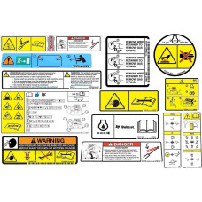 Комплект внутренних и внешних наклеек модели T595 Bobcat, 7464026