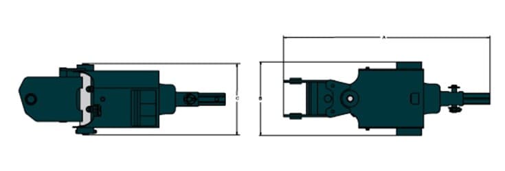 Габариты шнекового бура Bobcat